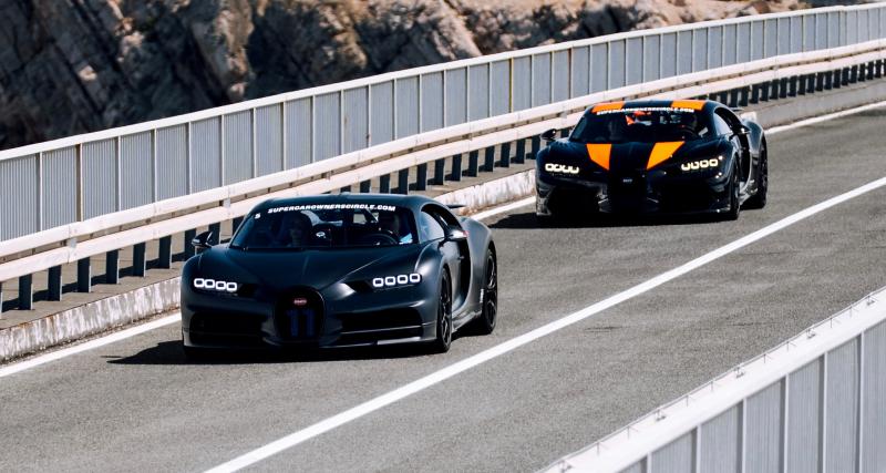 La Bugatti La Voiture Noire sur les routes croates