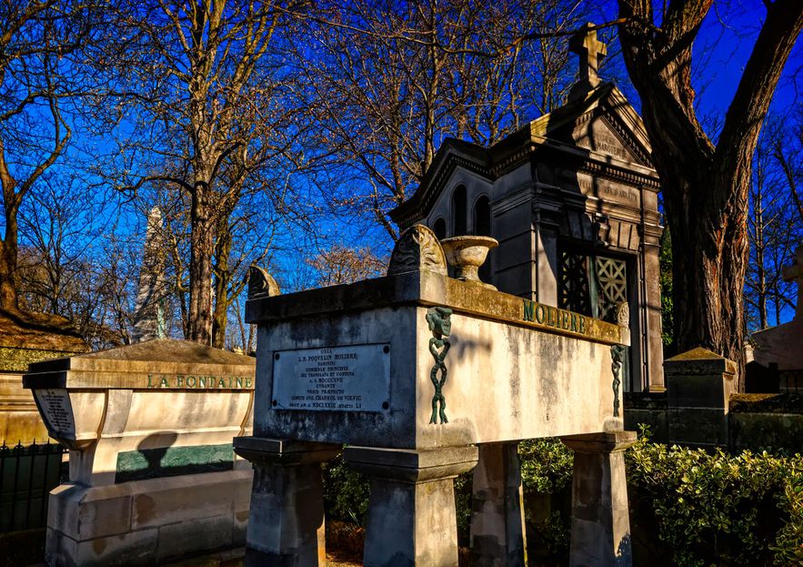 Pere Lachaise Cemetery in Paris, France