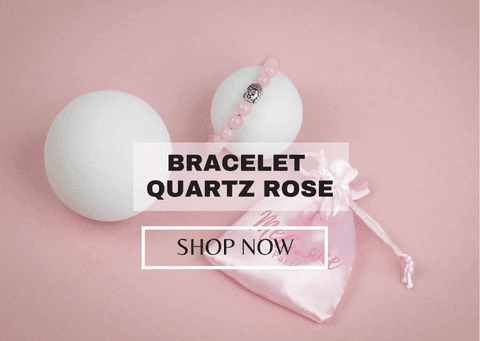 bracelet quartz rose