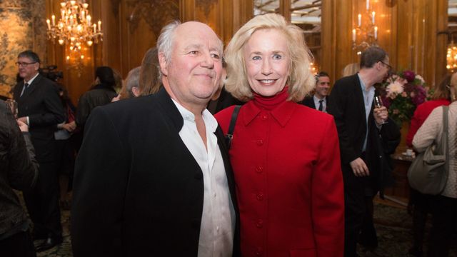 Marc Jolivet et Brigitte Fossey lors de la remise du Prix Bristol des Lumières 2015