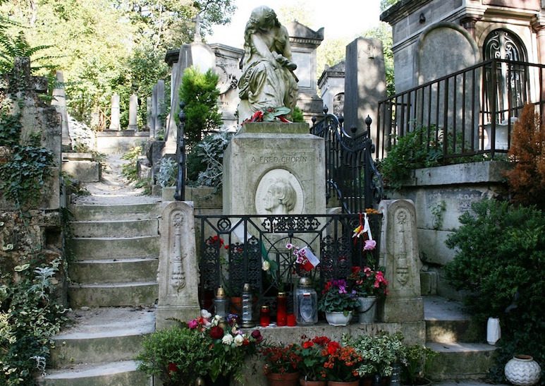tombe chopin pere lachaise