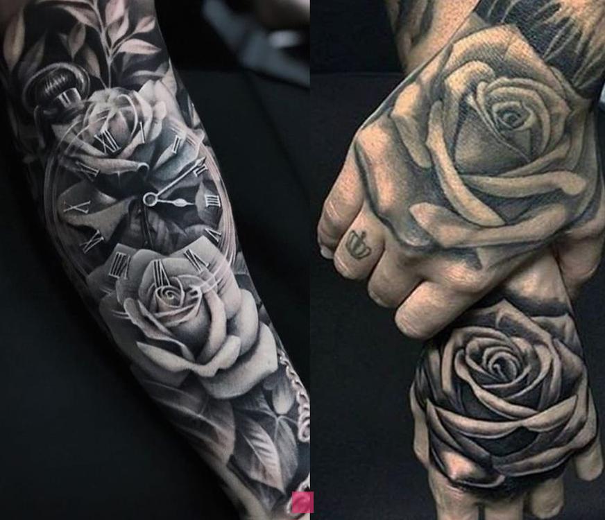 Tatouage de rose pour homme : inspirations et significations à découvrir