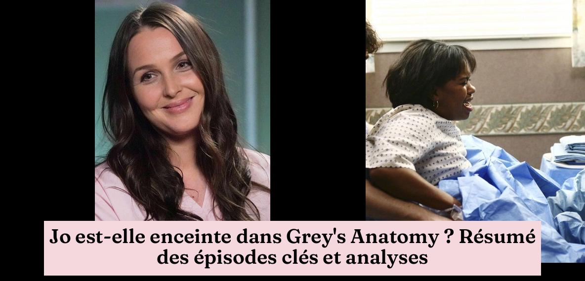 Jo est elle enceinte dans Grey 39 s - Does Jo Get Pregnant In Greys 